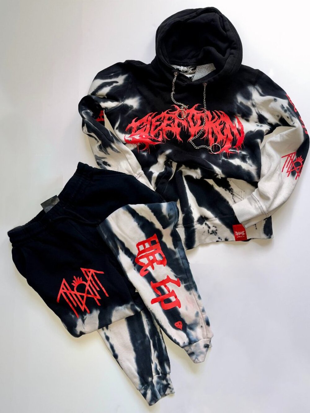 Sleep Token X Shibori Threads V2 Hoodie/Sweatpants Set